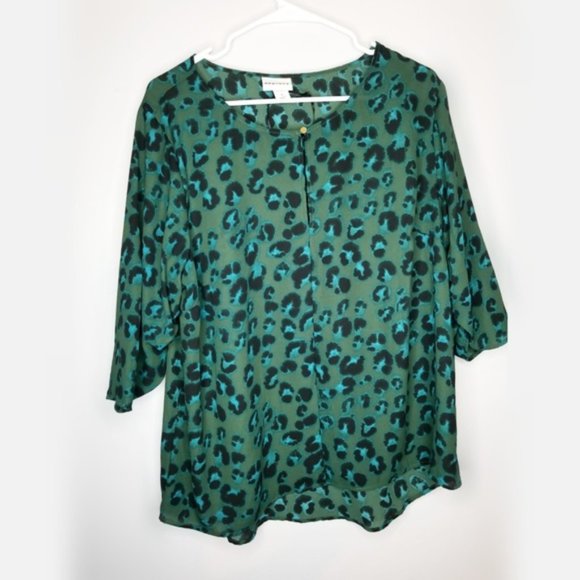 Ava & Viv Leopard Blouse - Picture 1 of 2